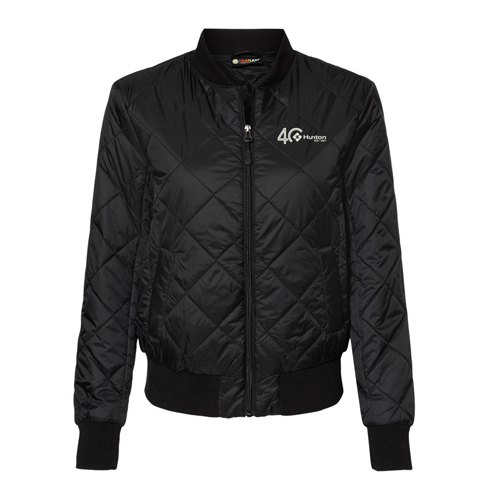 Women's HeatLast Quilted Packable Bomber - Black