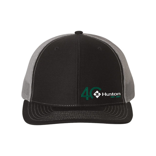 Richardson Snapback Trucker Cap - Black/Charcoal