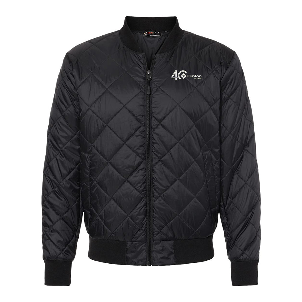 Men's HeatLast Quilted Packable Bomber - Black