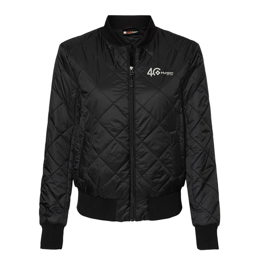 Women's HeatLast Quilted Packable Bomber - Black